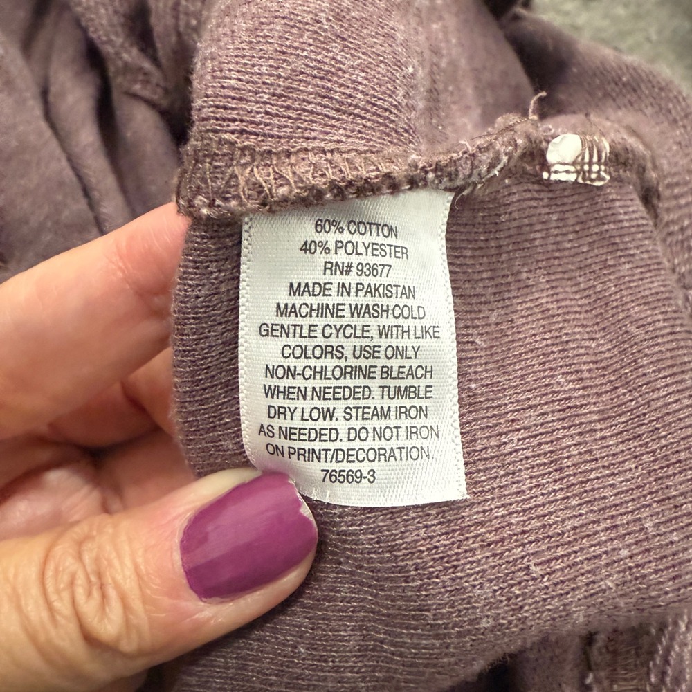 Arizona‎ Jean Co. Button Down Shirt Jacket Top Womens Plum Casual Size XS - Picture 11 of 13